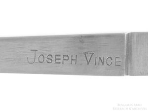 Joseph Vince fencing sword makers mark