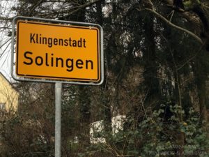 Solingen Germany city sign