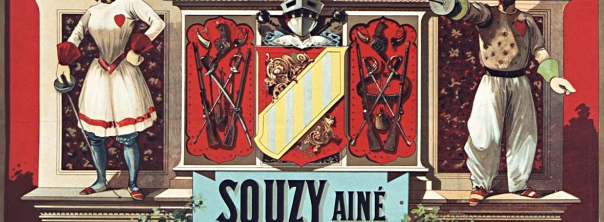 Souzy Paris Fencing Postcard