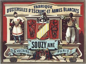 Souzy Paris postcard from 1890