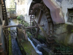 Water wheel on the Durole river in Thiers France